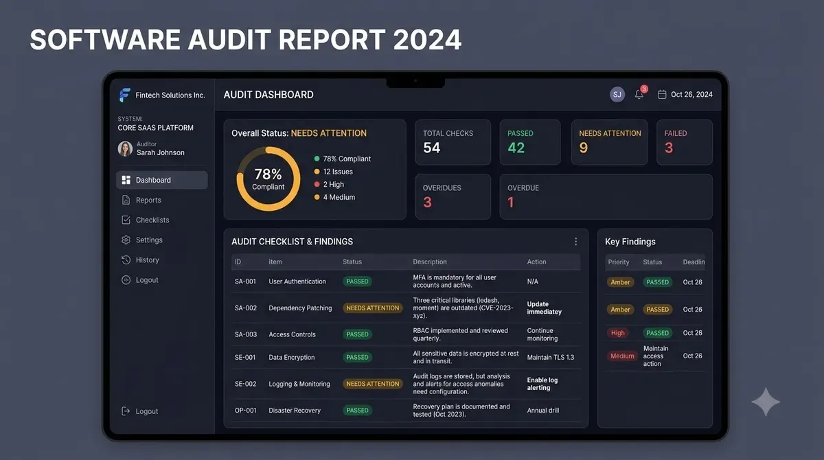 AppAudit, built in-house by Web Eventuals